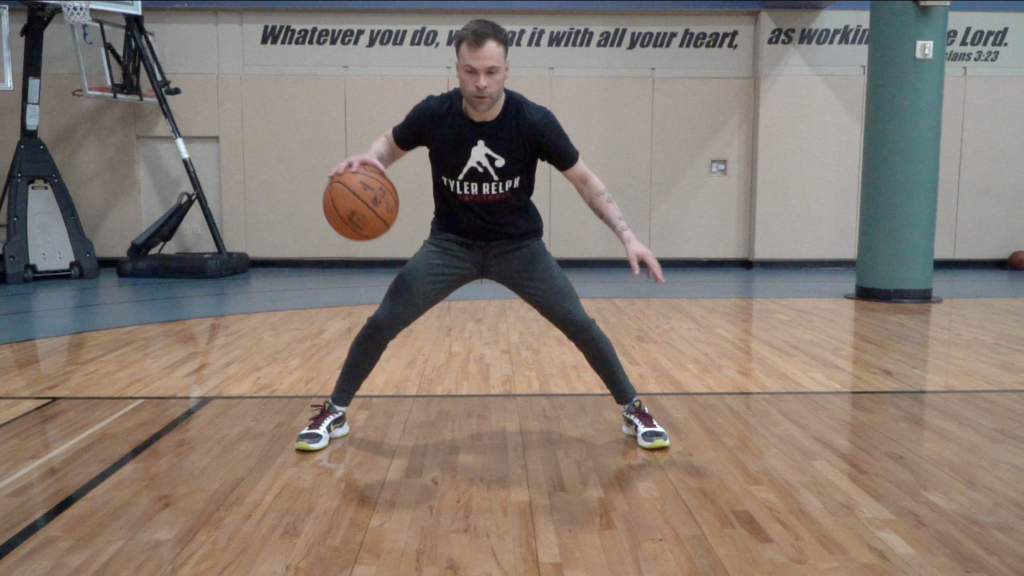 V Dribble Through Drag (Stationary) - HoopDynamic.com